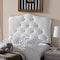 Baxton Studio Rita White Upholstered Button-Tufted Twin Size Headboard 125-6965 - alternate 2